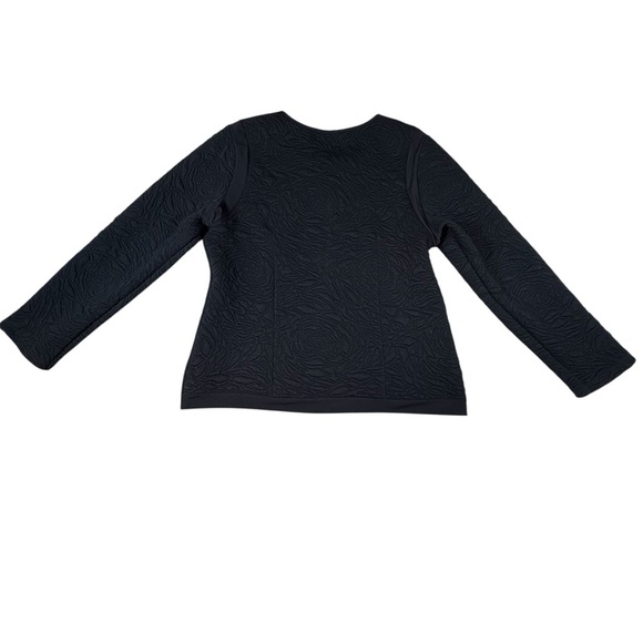 Papillon Blanc Womens  Jacket/ Sweater Full Zip Black Size M - Picture 4 of 4